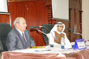 محمد الشنطي أثناء المحاضرة (مكة)